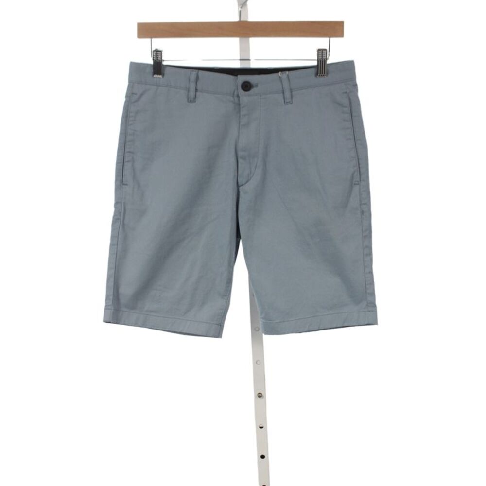 Theory Mens Chino Shorts Gray Cotton Button Size 29